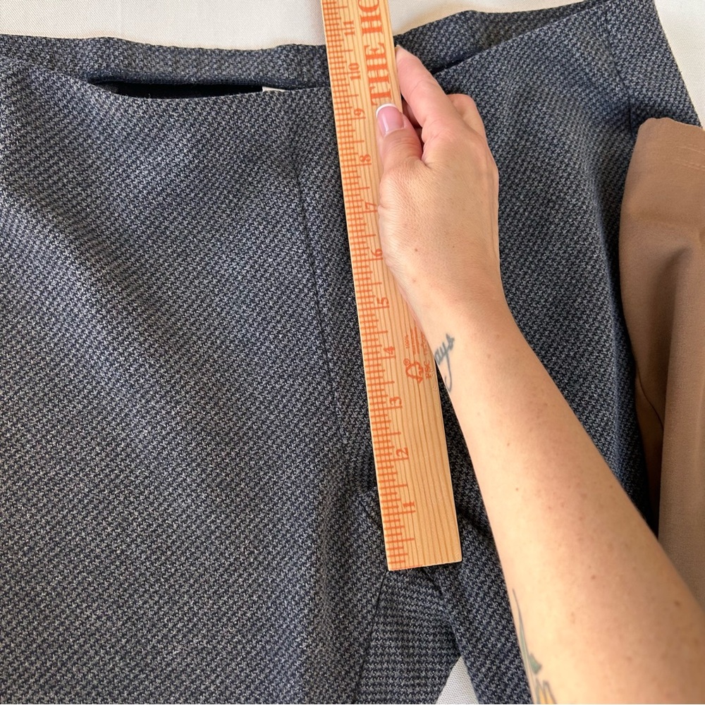 Lot Of 2 J Jill Ponte Pants Women’s XL  Tan Herringbone Slim Leg Pull On Stretch - Picture 12 of 16